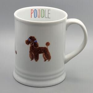 Fun and Fancy Red Brown Poodle Coffee Mug by Fringe Studio